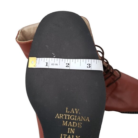 NEW Italian Hand Crafted Leather Lace Up High Top Dressy Chukka Boots - Picture 14 of 14